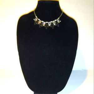 Black and Bling Statement Necklace